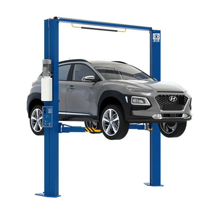 Подъемник двухстоечный автомобильный 4,2 тонны Sivik ПГА-4200-Е blue, электрогидравлический, 380В