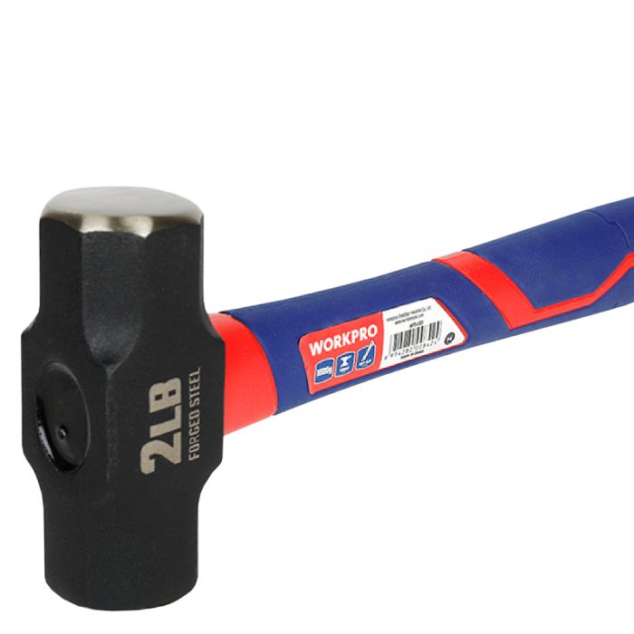 Кувалда с фиберглассовой рукояткой WORKPRO WP241031, 1000г