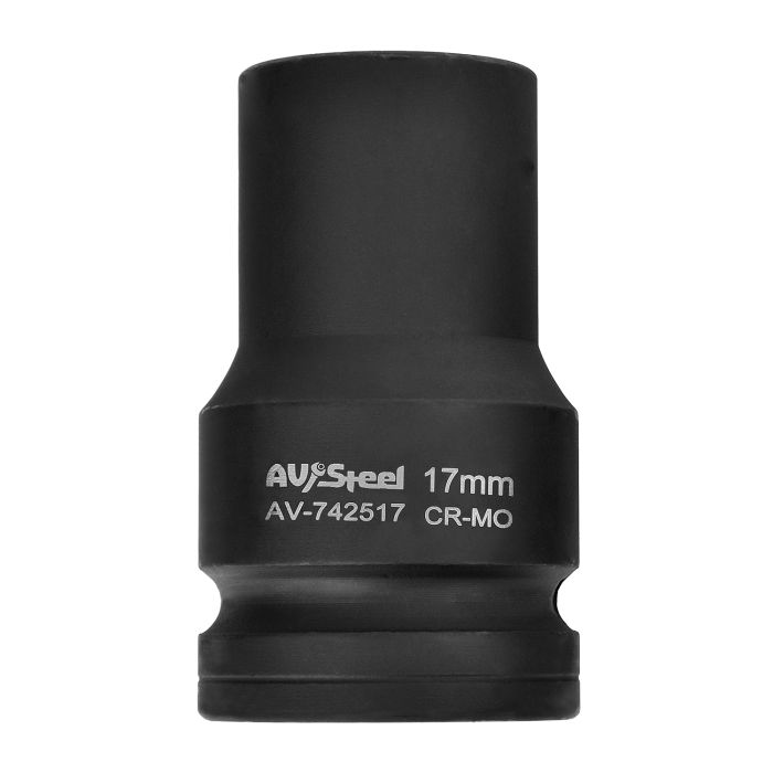 Головка ударная четырёхгранная AV Steel AV-742519, 1", 19мм