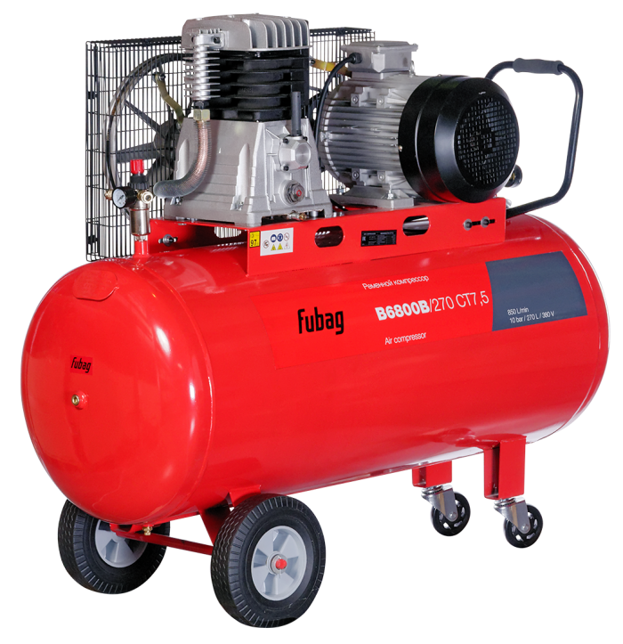 Поршневой компрессор Fubag B6800B/270 CT7.5, ременной привод, масляный, 850 л/мин, 380В