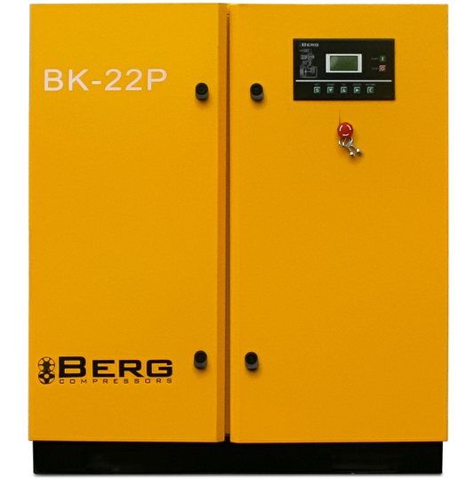 Винтовой компрессор Berg BK-22P, ременной привод, 8 бар, 3600л/мин, IP23