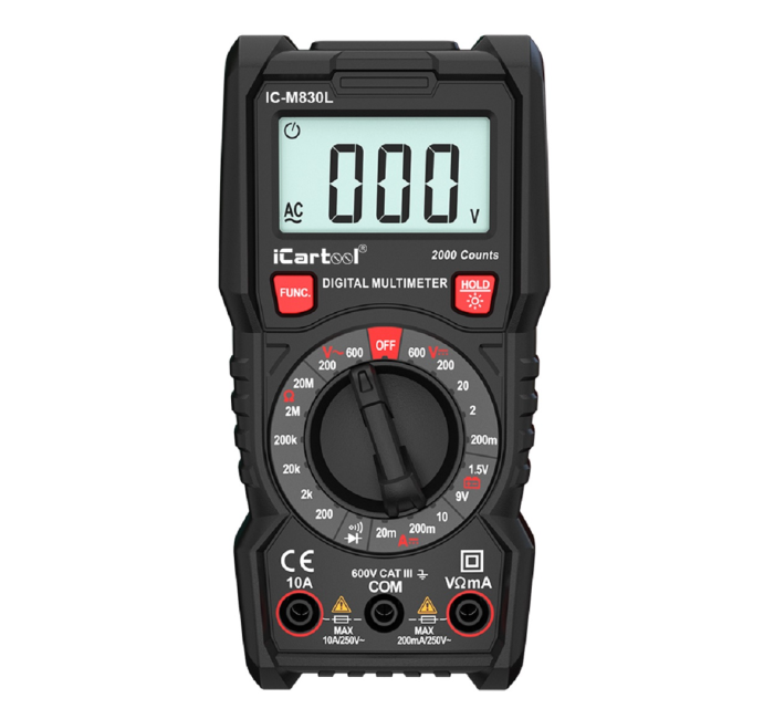 Мультиметр цифровой iCartool IC-M830L