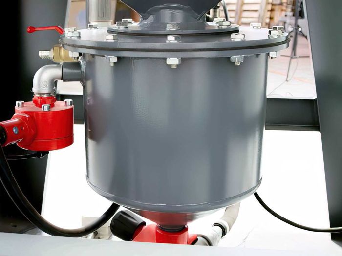 Пескоструйная камера NowAG A-100PF с фильтром, напольная, напорная