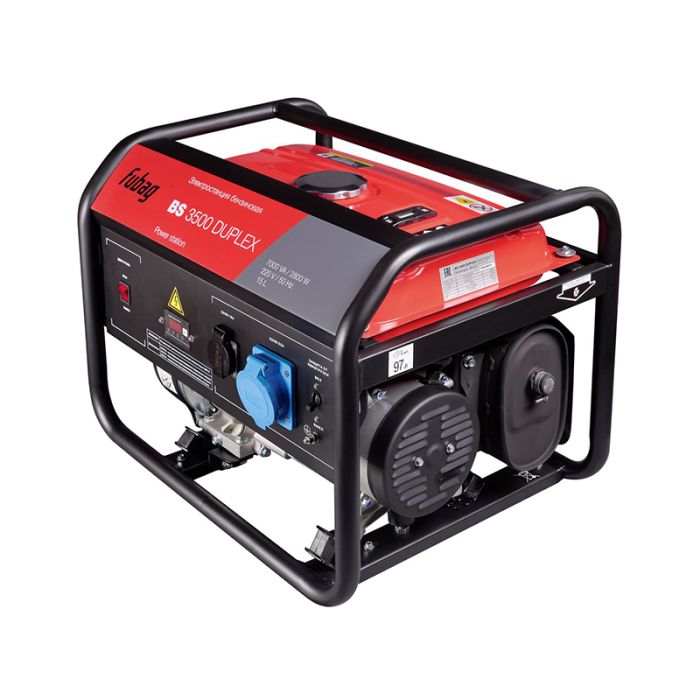 Бензиновый генератор Fubag BS 3500 Duplex, 220В, 12,2А