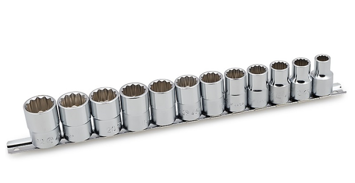 Набор торцевых головок Spline Hans 4602-2M, 1/2", 10-22мм, 12 предметов
