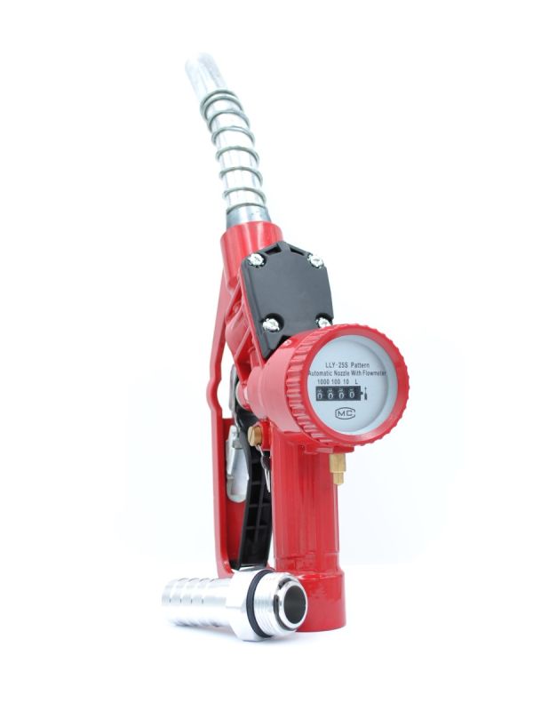 Заправочный пистолет Petropump LLY 25A 1", счётчик, для дизеля, бензина, керосина, автоматический, 60 л/мин