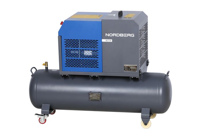 Винтовой компрессор Nordberg NCF5R, прямой привод, 10 бар, IP54, 450л/мин, 4кВт, 180л