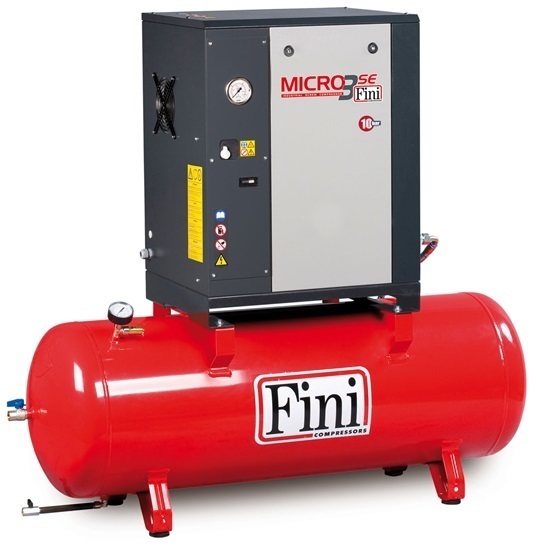 Винтовой компрессор Fini MICRO 4.0-10-200 электрический, ременной, масляный, 380 В