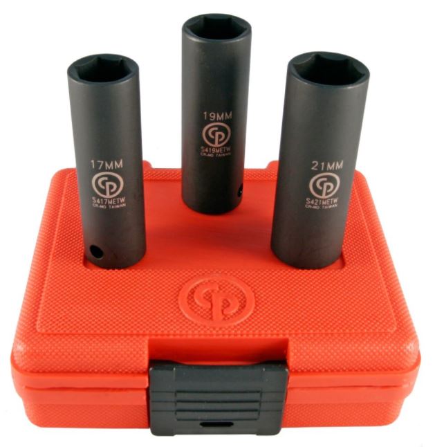 Набор ударных тонкостенных головок Chicago Pneumatic SS413DTW 1/2''
