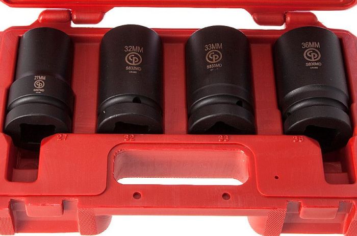 Набор ударных головок глубоких Chicago Pneumatic SS814D, 1"