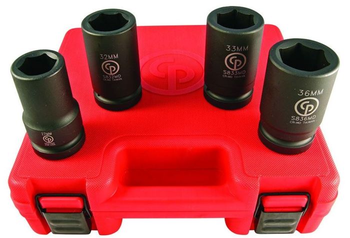Набор ударных головок глубоких Chicago Pneumatic SS814D, 1"