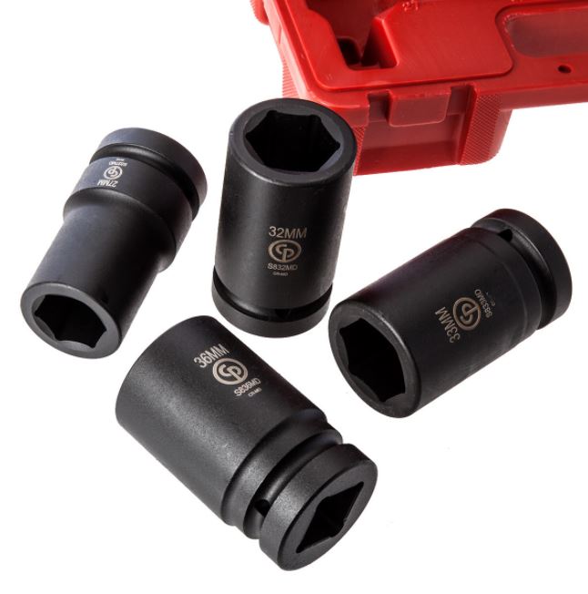 Набор ударных головок глубоких Chicago Pneumatic SS814D, 1"