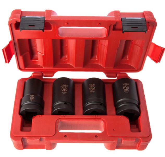 Набор ударных головок глубоких Chicago Pneumatic SS814D, 1"