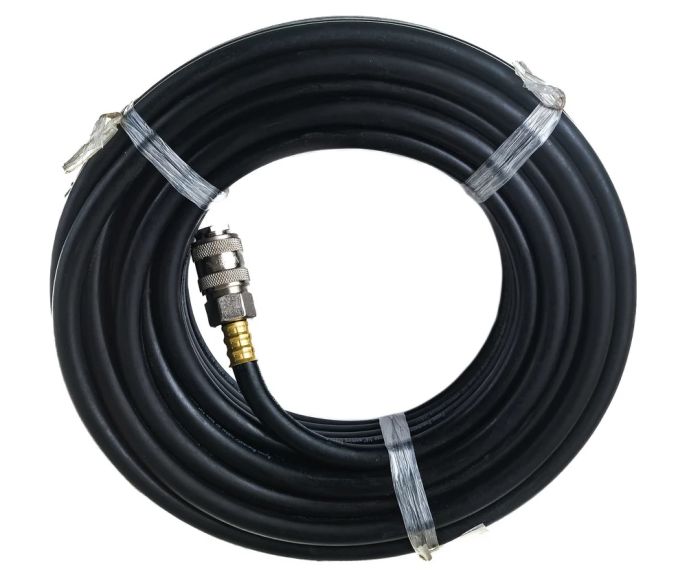 Шланг резиновый с быстросъемными соединениями Pegas Pneumatic 4902, 15 м, 6.5х13 мм, 20 бар