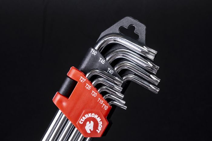Ключи шестигранные Г-образные Станкоимпорт CS-11.11.10, Torx, 9шт.