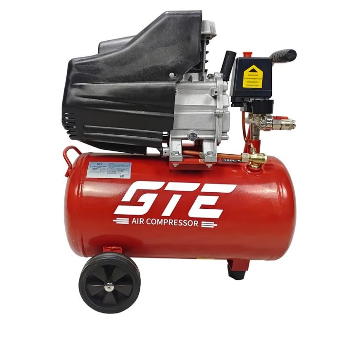 Поршневой компрессор GTE GTE-MK024180B, прямой привод, масляный, 180 л/мин, 24л, 220В