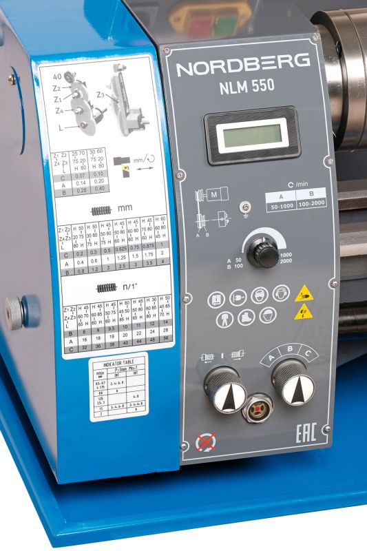 Станок токарный по металлу NORDBERG NLM550, 220В