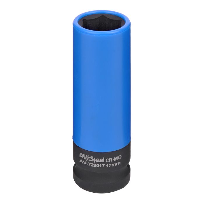 Головка ударная удлиненная тонкостенная AV Steel AV-729017, 6-гр., 1/2", 17мм