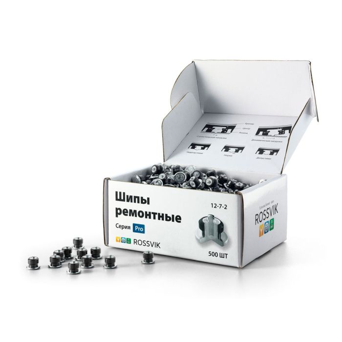 Шип ремонтный Rossvik 12-7-2 СЕРИЯ PRO, 12мм, 500шт.