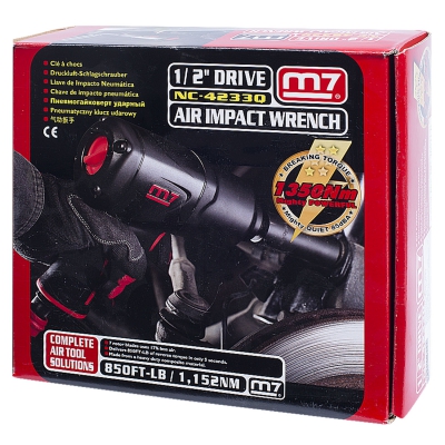 Пневмогайковерт ударный Mighty Seven NC-4233Q, 1/2", легковой, 1152 Нм