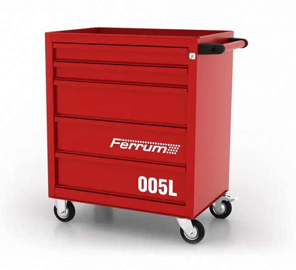 Тележка инструментальная Ferrum Classic 02.005L, закрытая, 5 ящиков