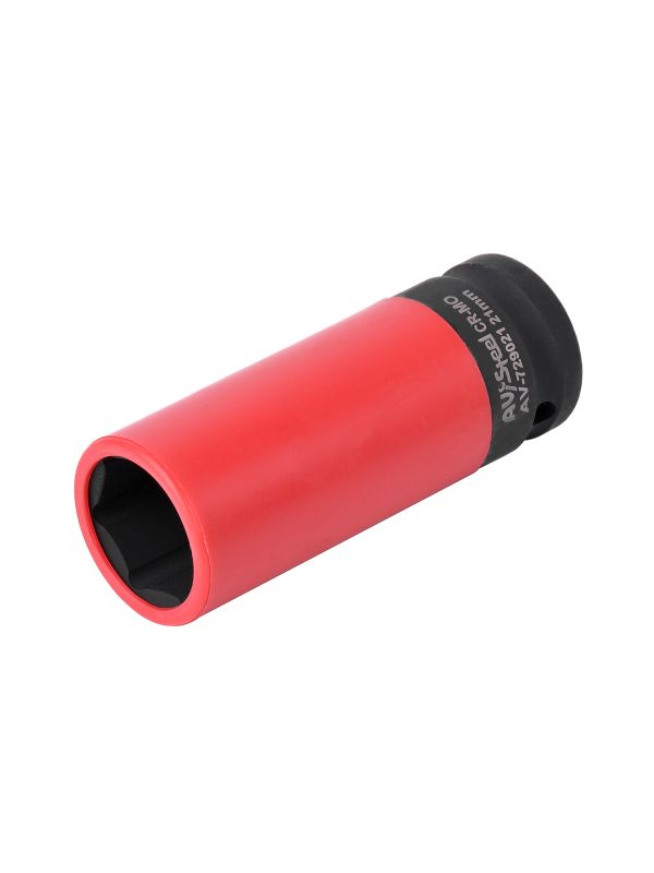 Головка ударная удлиненная тонкостенная AV Steel AV-729021, 6-гр., 1/2", 21мм