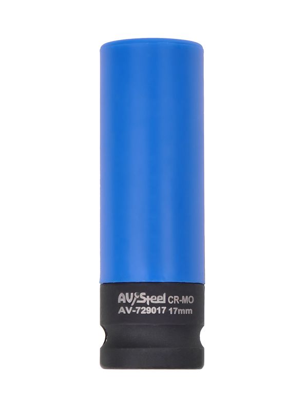 Головка ударная удлиненная тонкостенная AV Steel AV-729017, 6-гр., 1/2", 17мм