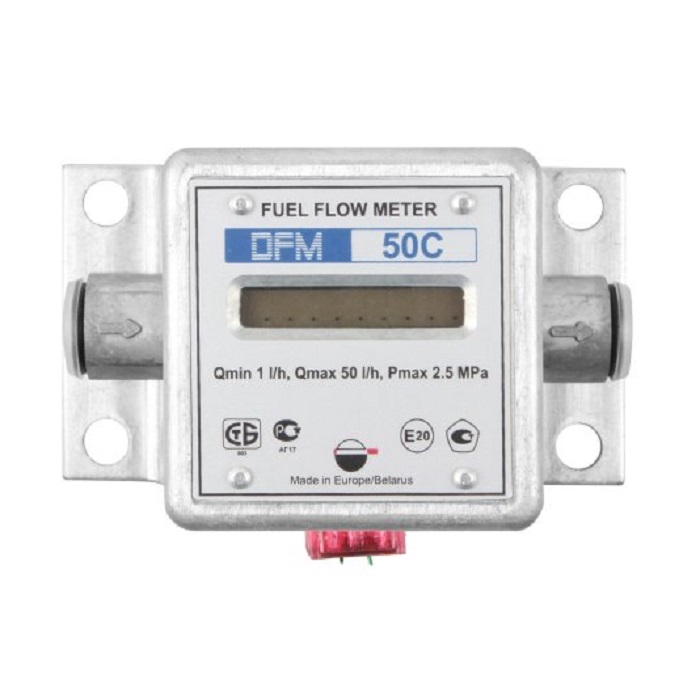 Счетчик дизельного топлива DFM 50C, электронный, расходомер топлива, 0,83 л/мин