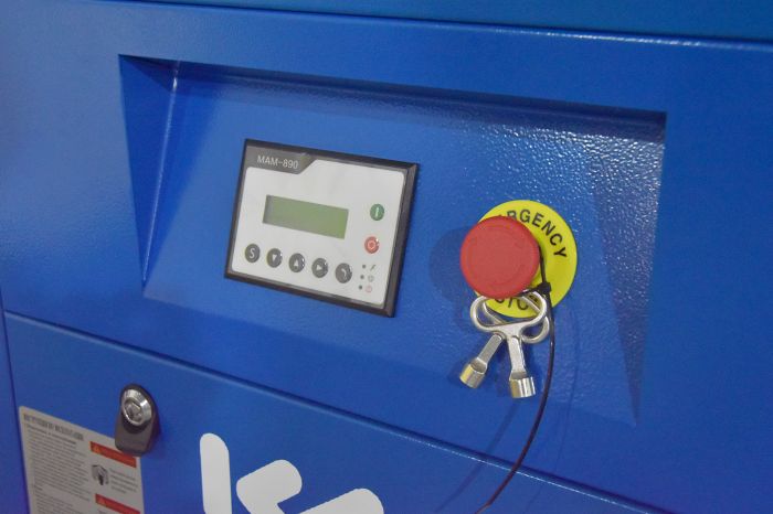 Винтовой компрессор KraftMachine KM11-10рВ-500, ременной привод, 10 бар, IP23, 1500л/мин, 500л