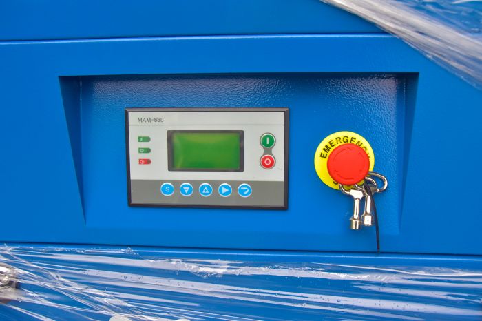 Винтовой компрессор KraftMachine KM15-8рВ, ременной привод, 8 бар, IP23, 2400л/мин