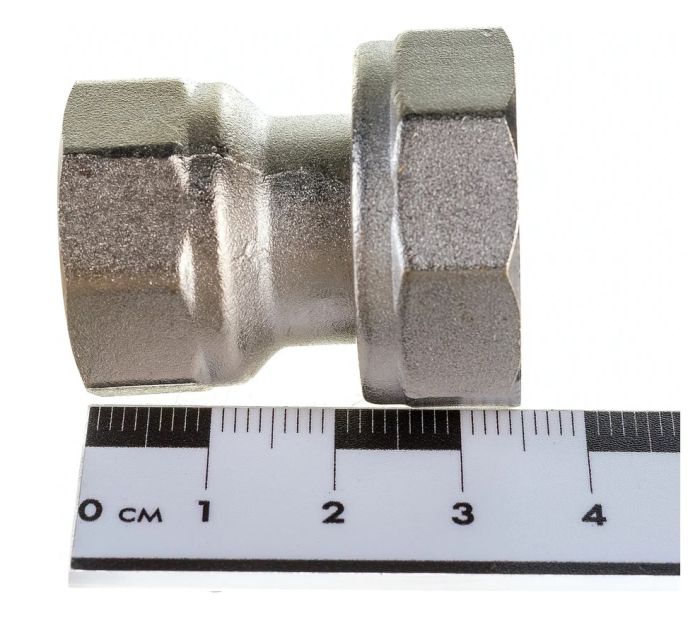 Полусгон VALTEC BH VTr.614.N.0504, 3/4"F х 1/2"F, прямой с накидной гайкой
