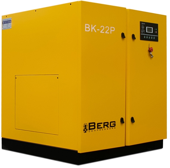 Винтовой компрессор Berg BK-22P, ременной привод, 8 бар, 3600л/мин, IP23