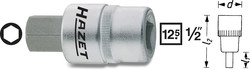 Головка с шестигранной вставкой 1/2" - 7 мм HAZET 986-7