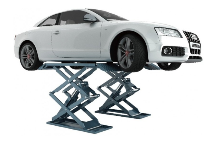 Подъемник автомобильный ножничный 3 тонны Everlift EE-6501V2 (RAL 7016), электрогидравлический, 380В