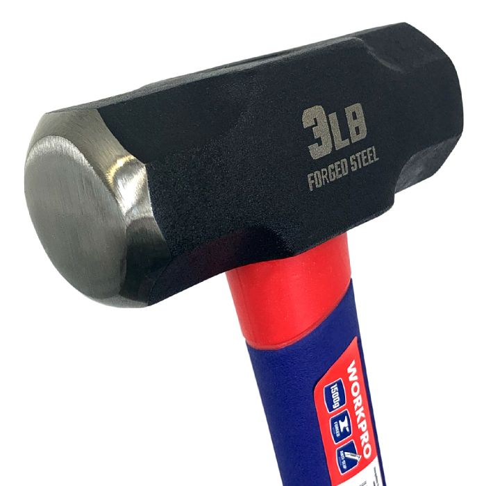 Кувалда с фиберглассовой рукояткой WORKPRO WP241032, 1500г