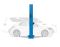 Подъемник двухстоечный автомобильный 4 тонны Sivik ПГА-4000-НС, электрогидравлический, 220В