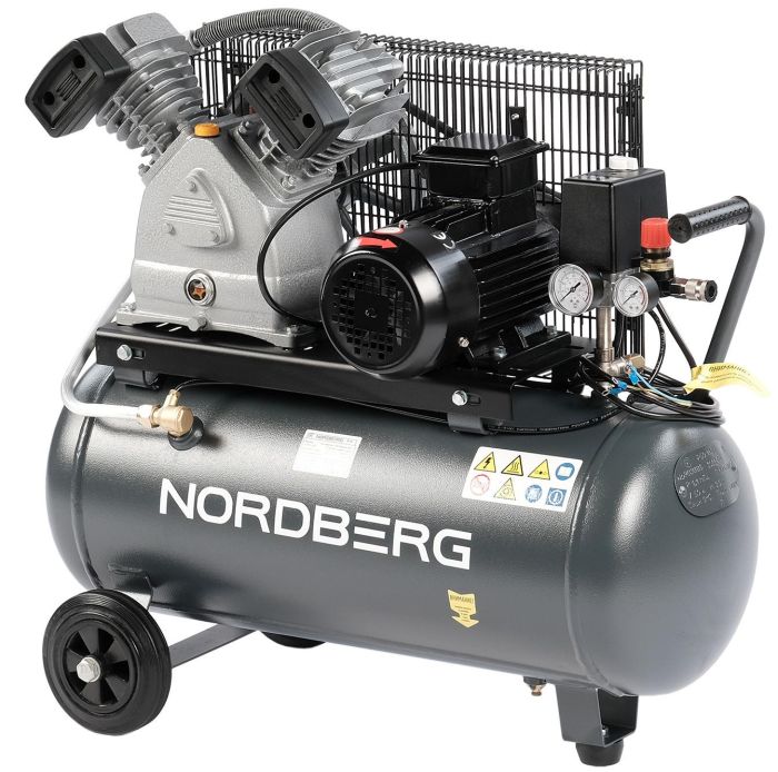 Поршневой компрессор NORDBERG NCP50/420, ременной привод, масляный, 420 л/мин, 380В