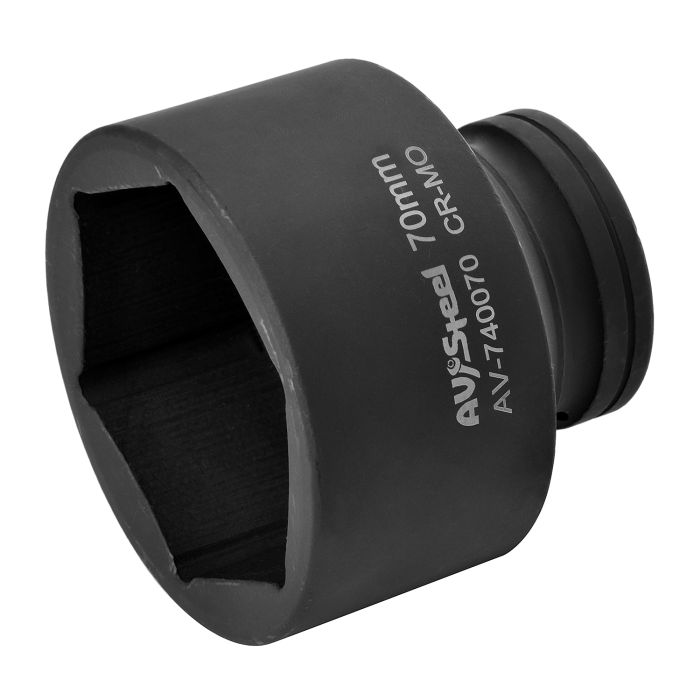 Головка ударная шестигранная AV Steel AV-740070, 1", 70мм