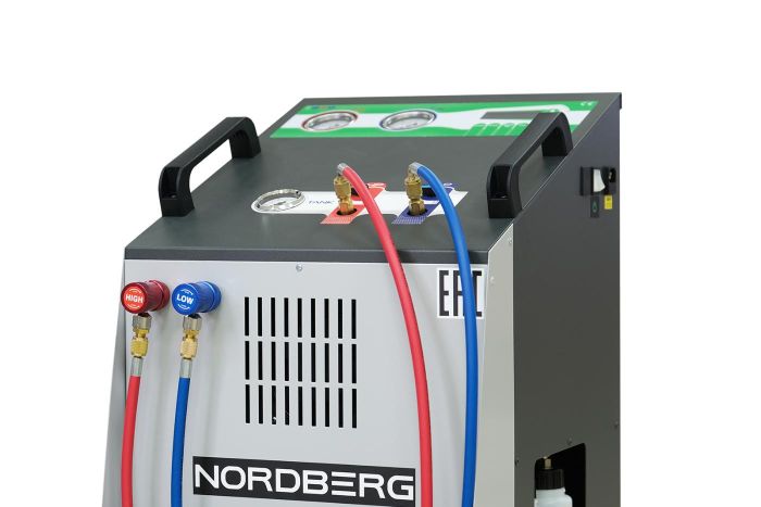 Станция для заправки автокондиционеров NORDBERG NF12S, автоматическая, 130 л/мин
