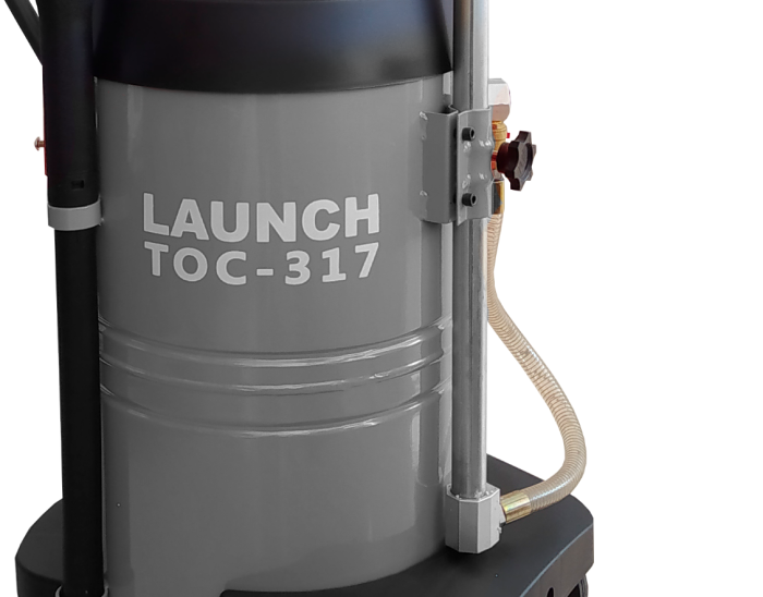 Установка для слива отработанного масла LAUNCH TOC-317 серая, 72 литра