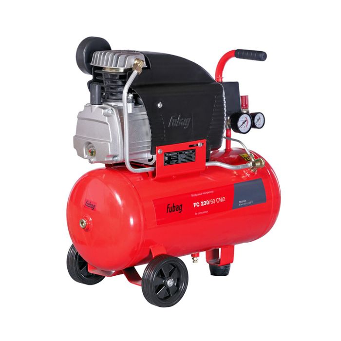 Поршневой компрессор Fubag FC 230/50 CM2, прямой масляный, 220В, 230л/мин, 50л