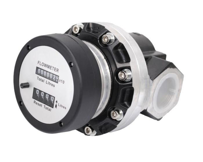 Счетчик для бензина и ДТ Petropump OGM-40, механический, расходомер топлива, 250 л/мин