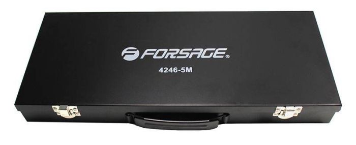 Набор инструментов в кейсе Forsage F-4246-5M, 24 предмета, с трещоткой, 1/2"