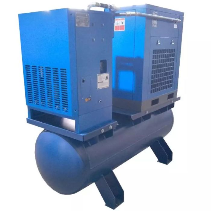 Винтовой компрессор KraftMachine КМ15-10рВ-500/О, ременной привод, 10 бар, IP23, 2200л/мин, 500л, с осушителем