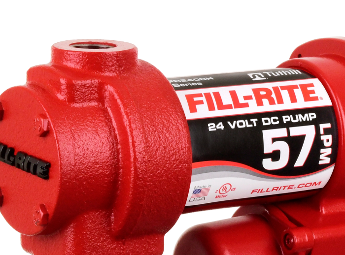Насос для перекачки дизельного топлива, бензина, спирта FILL-RITE FR2405GE, бочковой насос, 24В, 60 л/мин