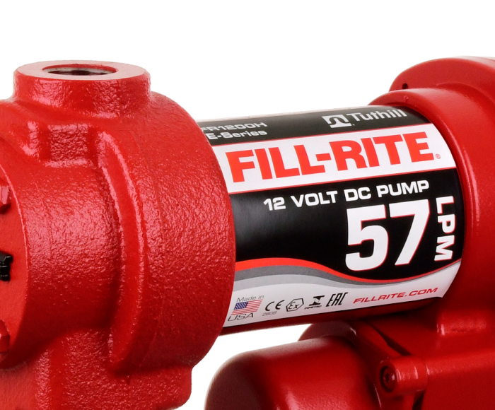 Бочковой насос для перекачки бензина, дизельного топлива, керосина FILL-RITE FR1205GE, 12 вольт, 55 л/мин
