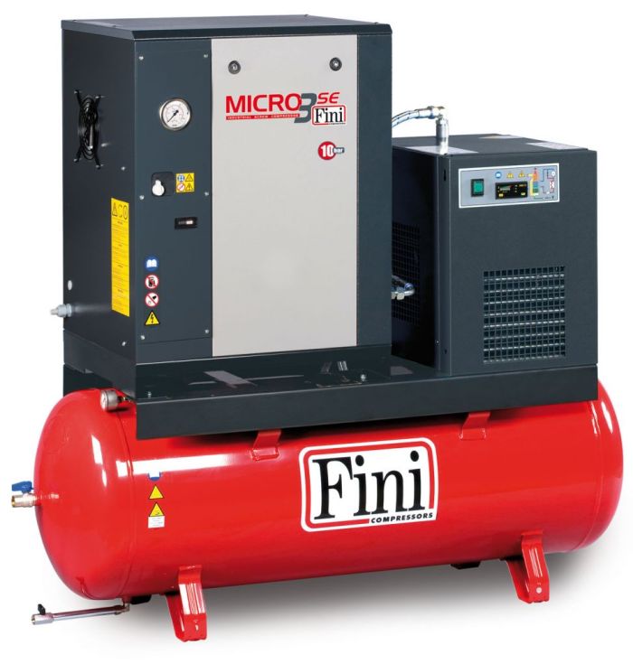 Винтовой компрессор Fini MICRO SE 3.0-08-200 ES электрический, ременной, масляный, 380 В