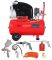Поршневой компрессор FUBAG AIR MASTER KIT, коаксиальный привод, масляный, 222 л/мин, 220В