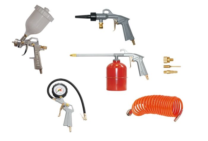 Поршневой компрессор FUBAG AIR MASTER KIT, коаксиальный привод, масляный, 222 л/мин, 220В