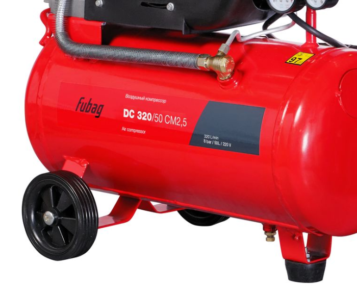Поршневой компрессор Fubag DС 320/50 CM2.5, коаксиальный привод, масляный, 320 л/мин, 220В
